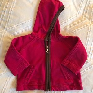 Tea Collection Girls Hoodie - Pink 3-6 months